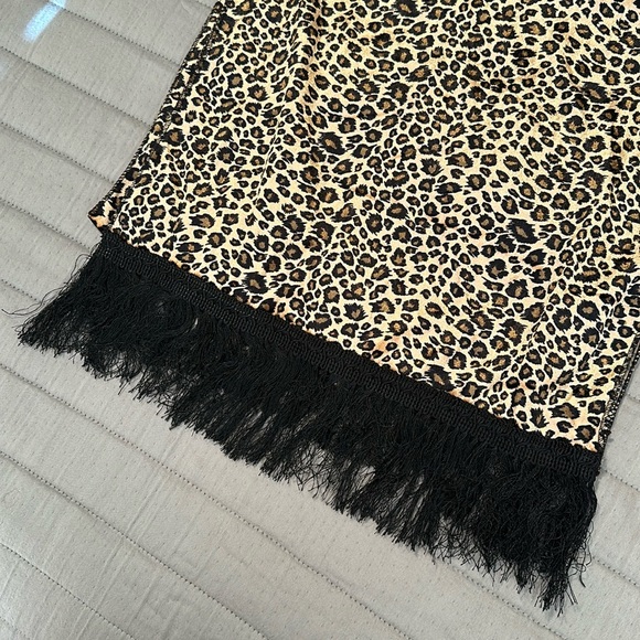 Vintage or retro Animal print velour scarf - Picture 2 of 5